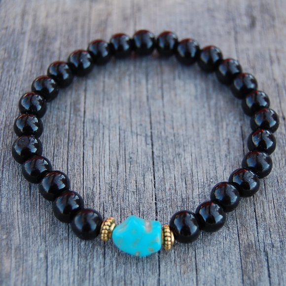 Wood Bracelet,Good Luck Bracelet,Mala Bracelet,Yoga Bracelet,8mm Wood Beads - Picture 1 of 1